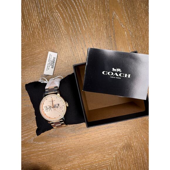 Coach Accessories - Coach Rose Gold Crystal Bezel Watch | New With Box | Luxury Gift